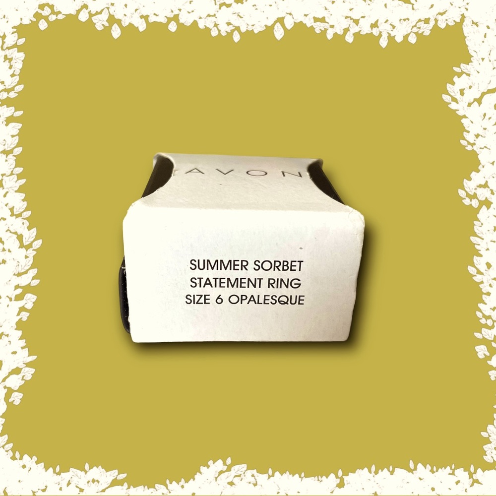 2019 Avon Summer Sorbet Statement Ring ”Opalesque” - Picture 4 of 6